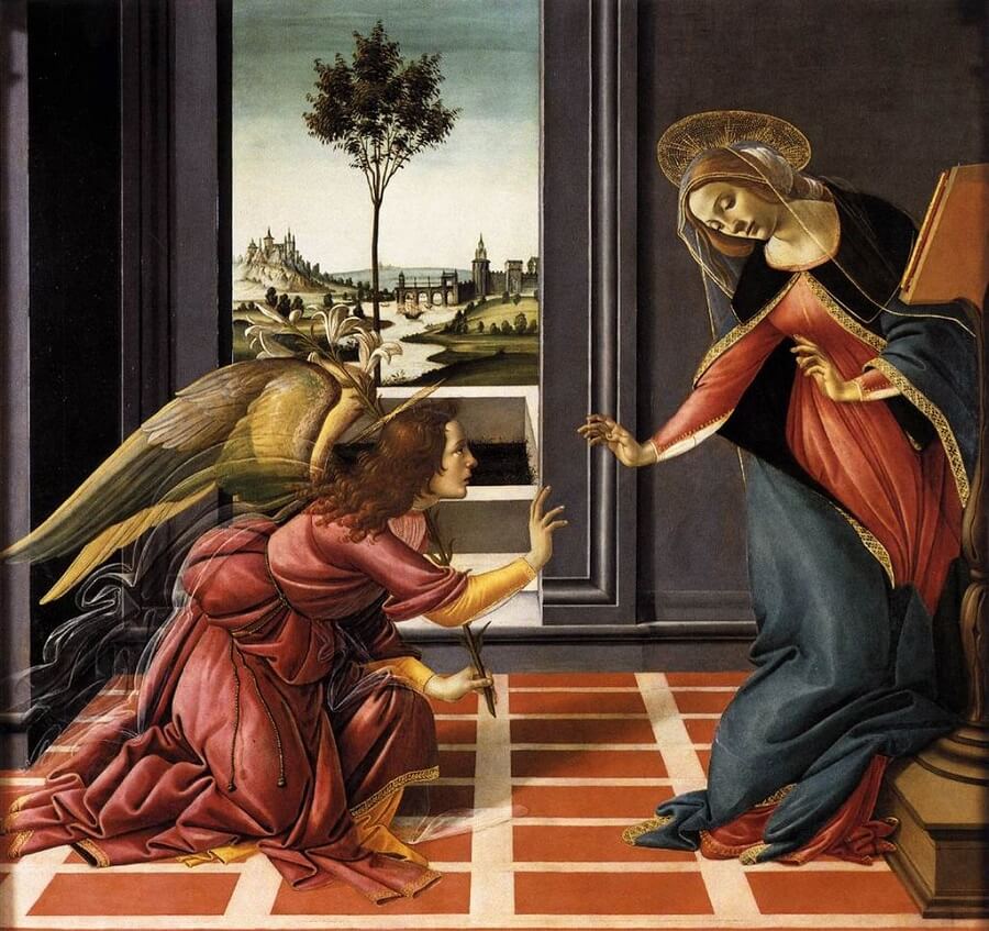 Cestello Annunciation, 1490 by Sandro Botticelli