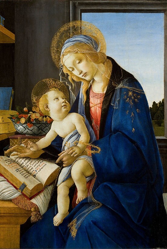 Madonna of the Book, 1483 by Sandro Botticelli