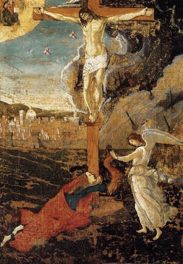Mystic Crucifixion, 1497 by Sandro Botticelli