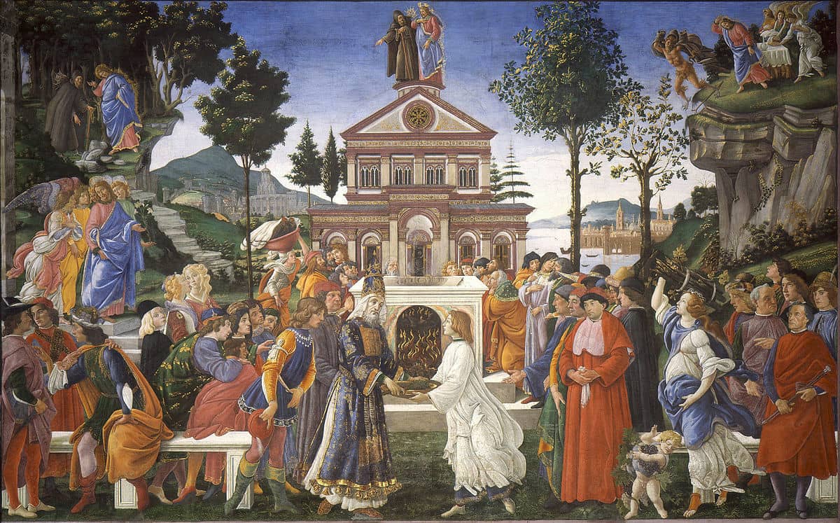 Temptations of Christ, 1482 by Sandro Botticelli