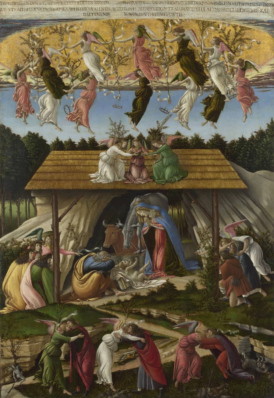 The Mystical Nativity, 1500 by Sandro Botticelli