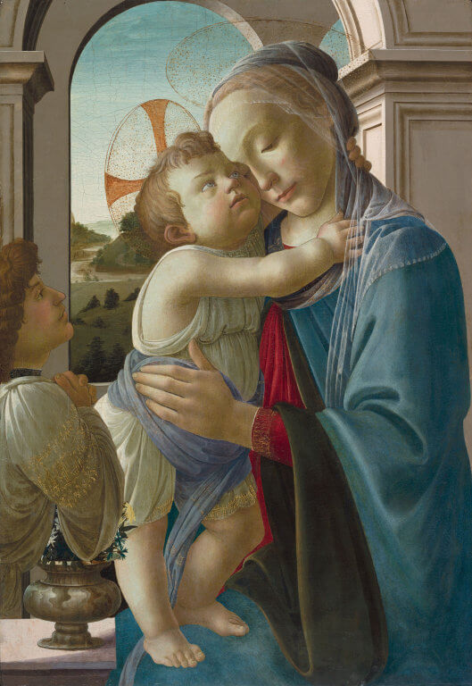 Virgin and Child with an Angel, 1475 by Sandro Botticelli