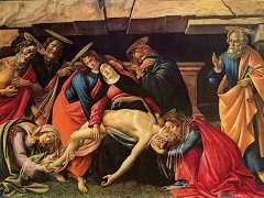BLamentation over the Dead Christ by Sandro Botticelli