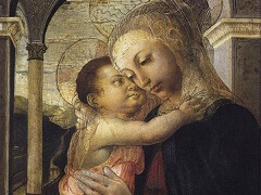 Madonna Della Loggia  by Sandro Botticelli
