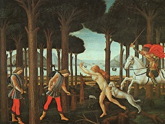 The Story of Nastagio Degli Onesti by Sandro Botticelli