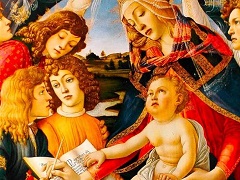 The Virgin and Child with Five Angels by Sandro Botticelli