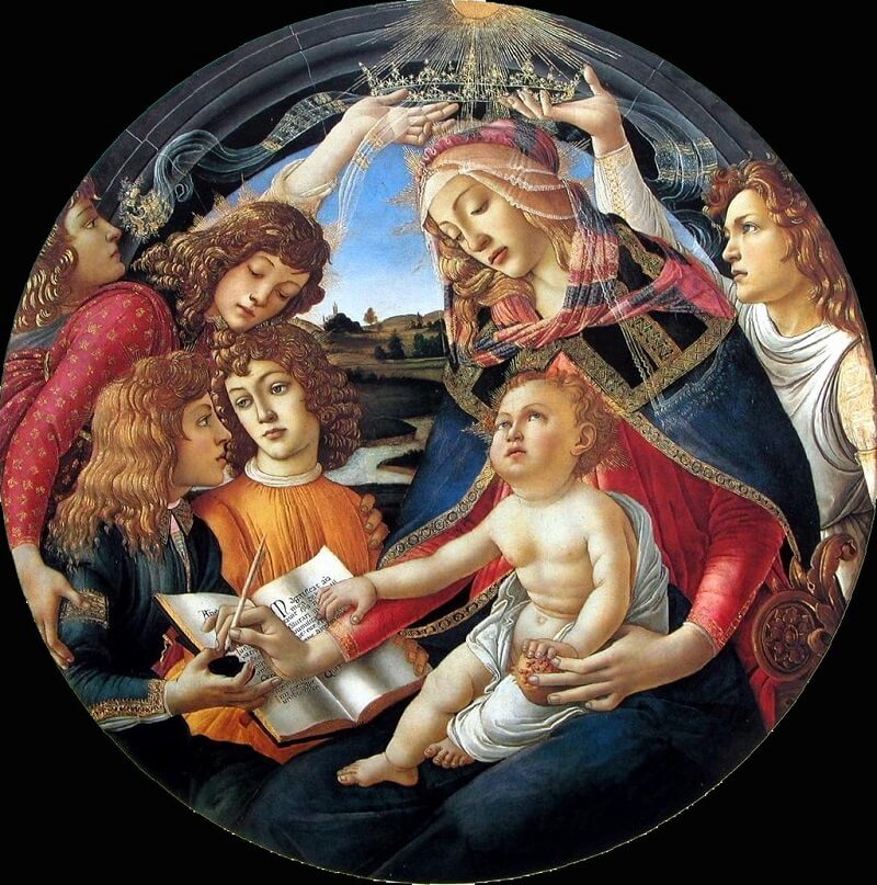Madonna of the Magnificat, 1481 by Sandro Botticelli
