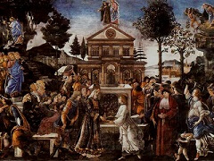 Temptations of Christ by Sandro Botticelli